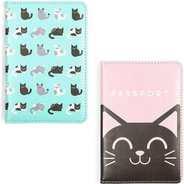 UNICEU Fashion Travel Passport Holder Pouch Cover Case Wallets Cute Animal Owl Printed for Women